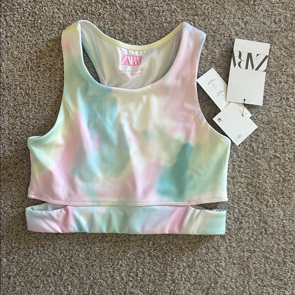 NWT Zara Girls Gym Top
